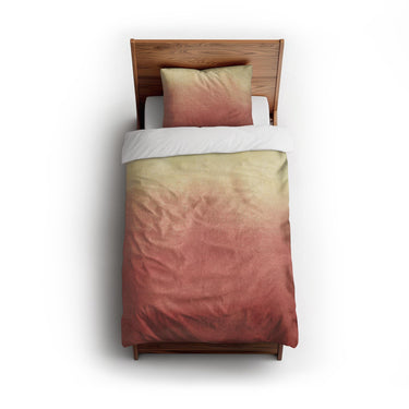 Kieran Watercolor Peach Ombre twin - cotton - White Backing