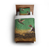 That Dog'll Hunt Green twin - cotton - White Backing