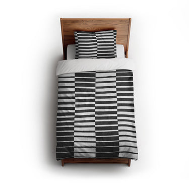Spectra Black & White twin - cotton - White Backing