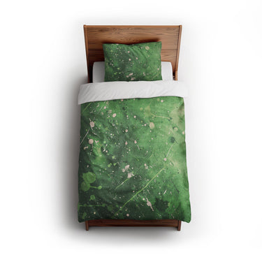 Sylvie Green twin - cotton - White Backing