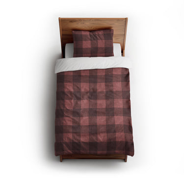 Buffalo Plaid Deep Red twin - cotton - White Backing