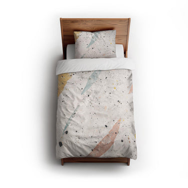 Stephanie Ivory Polychrome twin - cotton - White Backing