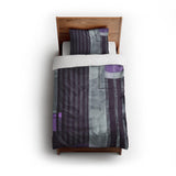 Gordian Dark Purple twin - cotton - White Backing