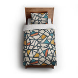 Larken Multicolor twin - cotton - White Backing