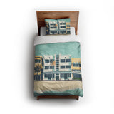 Art Deco Beach twin - cotton - White Backing