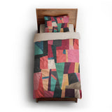 Baxter Pink Multicolor twin-xl - microfiber - Natural Backing