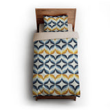 Jasper Blue & Gold twin-xl - microfiber - Natural Backing