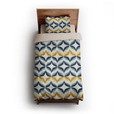 Jasper Blue & Gold twin-xl - microfiber - Natural Backing