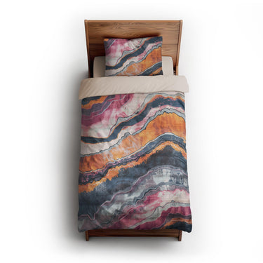 Helga Blue & Purple twin-xl - microfiber - Natural Backing