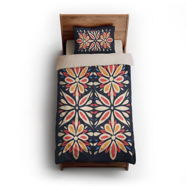 Jasmina Navy Multicolor twin-xl - microfiber - Natural Backing