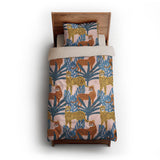 Tropical Cheetahs twin-xl - microfiber - Natural Backing