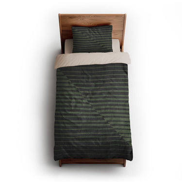 Euclid Black & Green twin-xl - microfiber - Natural Backing