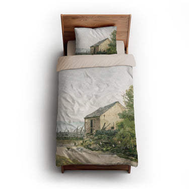Road to the Shore by William Newton twin-xl - microfiber - Natural Backing