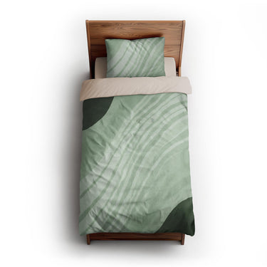Elowin Green twin-xl - microfiber - Natural Backing