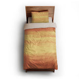 Jacinda Watercolor Fire Orange Ombre twin-xl - microfiber - Natural Backing