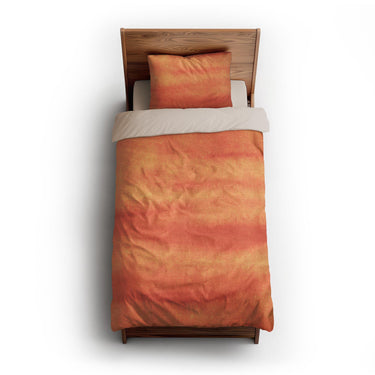 Ophelia Watercolor Fire Orange Balayage twin-xl - microfiber - Natural Backing