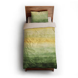 Ruidoso Green & Yellow twin-xl - microfiber - Natural Backing