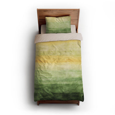 Ruidoso Green & Yellow twin-xl - microfiber - Natural Backing