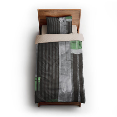 Gordian Dark Green twin-xl - microfiber - Natural Backing