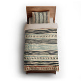 Delsin Blue & Orange twin-xl - microfiber - Natural Backing
