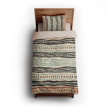 Delsin Blue & Orange twin-xl - microfiber - Natural Backing