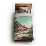 Orange Grove twin-xl - microfiber - Natural Backing