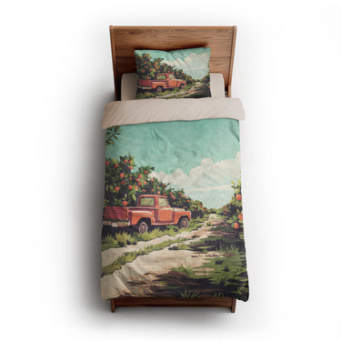 Orange Grove twin-xl - microfiber - Natural Backing