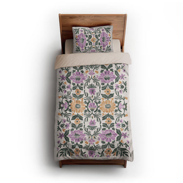 Corriana Green & Purple twin-xl - microfiber - Natural Backing