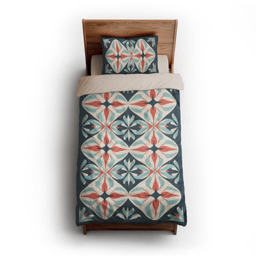 Elliot Blue & Orange twin-xl - microfiber - Natural Backing