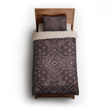 Durand Burgandy twin-xl - microfiber - Natural Backing