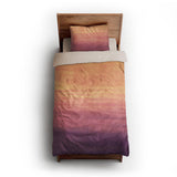 Imogen Watercolor Orange & Purple Ombre twin-xl - microfiber - Natural Backing