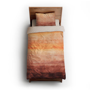 Ruidoso Red & Orange twin-xl - microfiber - Natural Backing