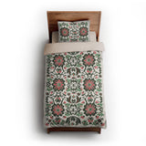 Georgiana Green & Deep Cerise twin-xl - microfiber - Natural Backing