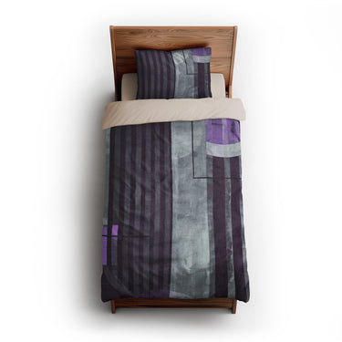Gordian Dark Purple twin-xl - microfiber - Natural Backing
