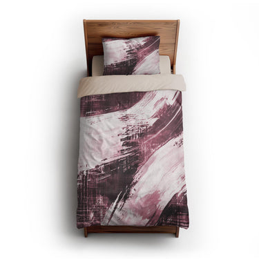 Emil Burgandy twin-xl - microfiber - Natural Backing