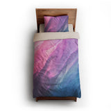 Cirrus Blue & Magenta twin-xl - microfiber - Natural Backing