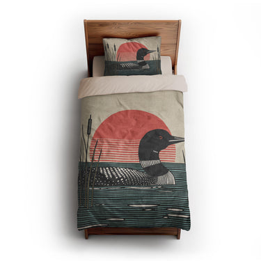 Sunset Loon twin-xl - microfiber - Natural Backing