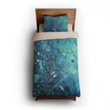 Sylvie Seafoam & Teal twin-xl - microfiber - Natural Backing