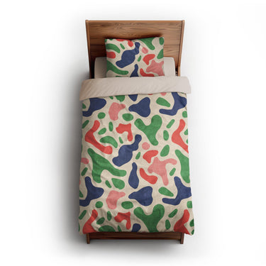 Cosimo Blue Green Red twin-xl - microfiber - Natural Backing