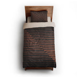 Euclid Black & Rust twin-xl - microfiber - Natural Backing