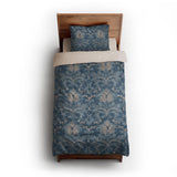 Agnes Denim Blue twin-xl - microfiber - Natural Backing
