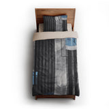 Gordian Dark Blue twin-xl - microfiber - Natural Backing