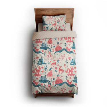 Pink Princess Fairytale twin-xl - microfiber - Natural Backing