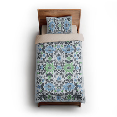Corriana Blue & Green twin-xl - microfiber - Natural Backing