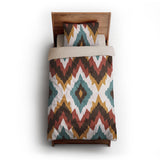 Dyani Sky & Umber twin-xl - microfiber - Natural Backing