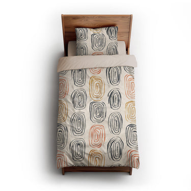 Horatio Ivory & Orange twin-xl - microfiber - Natural Backing