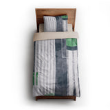 Gordian Green twin-xl - microfiber - Natural Backing