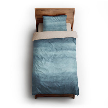Jacinda Watercolor Blue Ombre twin-xl - microfiber - Natural Backing