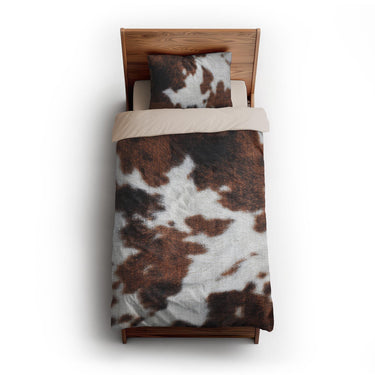 Cowhide Print twin-xl - microfiber - Natural Backing