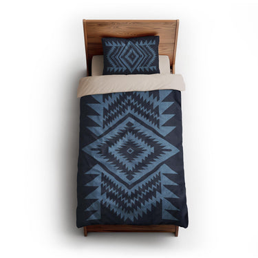 Reyno Columbia & Navy twin-xl - microfiber - Natural Backing